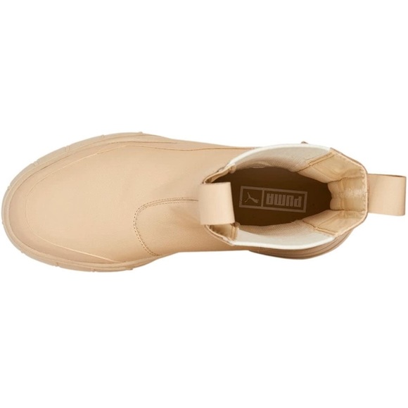 Puma Mayze Stack Chelsea Boot Light Sand Womens NEW - Picture 4 of 8